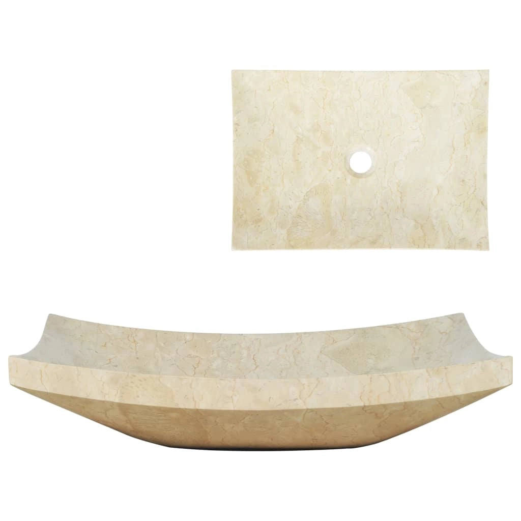 Lavabo da bagno 50 x 35 cm marmo crema 02_0002549