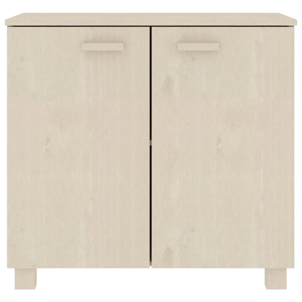 Credenza HAMAR ambra 85x35x80 cm in Legno Massello di Pino 340492
