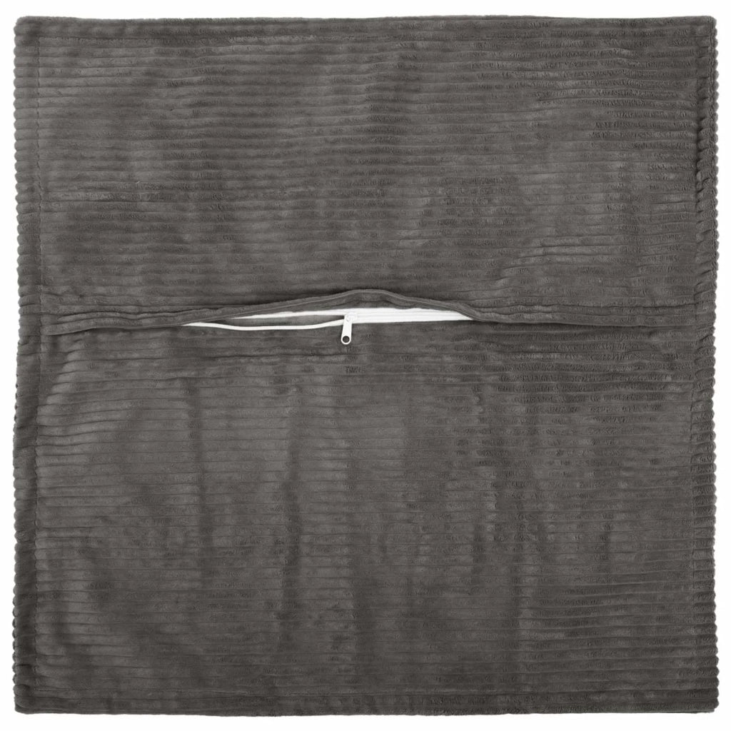Federa 2 pz HOUTEN Grigio Scuro 35 x 35 cm corduroy 916439
