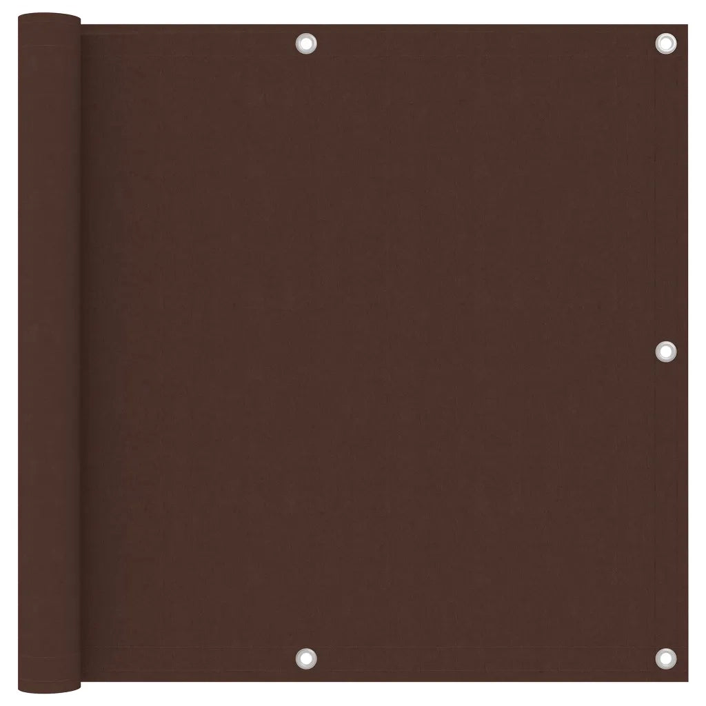 Paravento da Balcone Marrone 90x300 cm in Tessuto Oxford