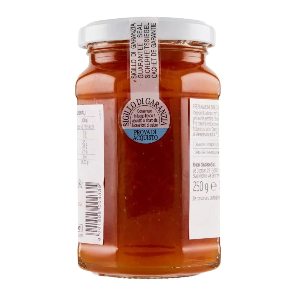 Rigoni di asiago fiordifrutta bio albicocche marmellata in vasetto da 250 grammi