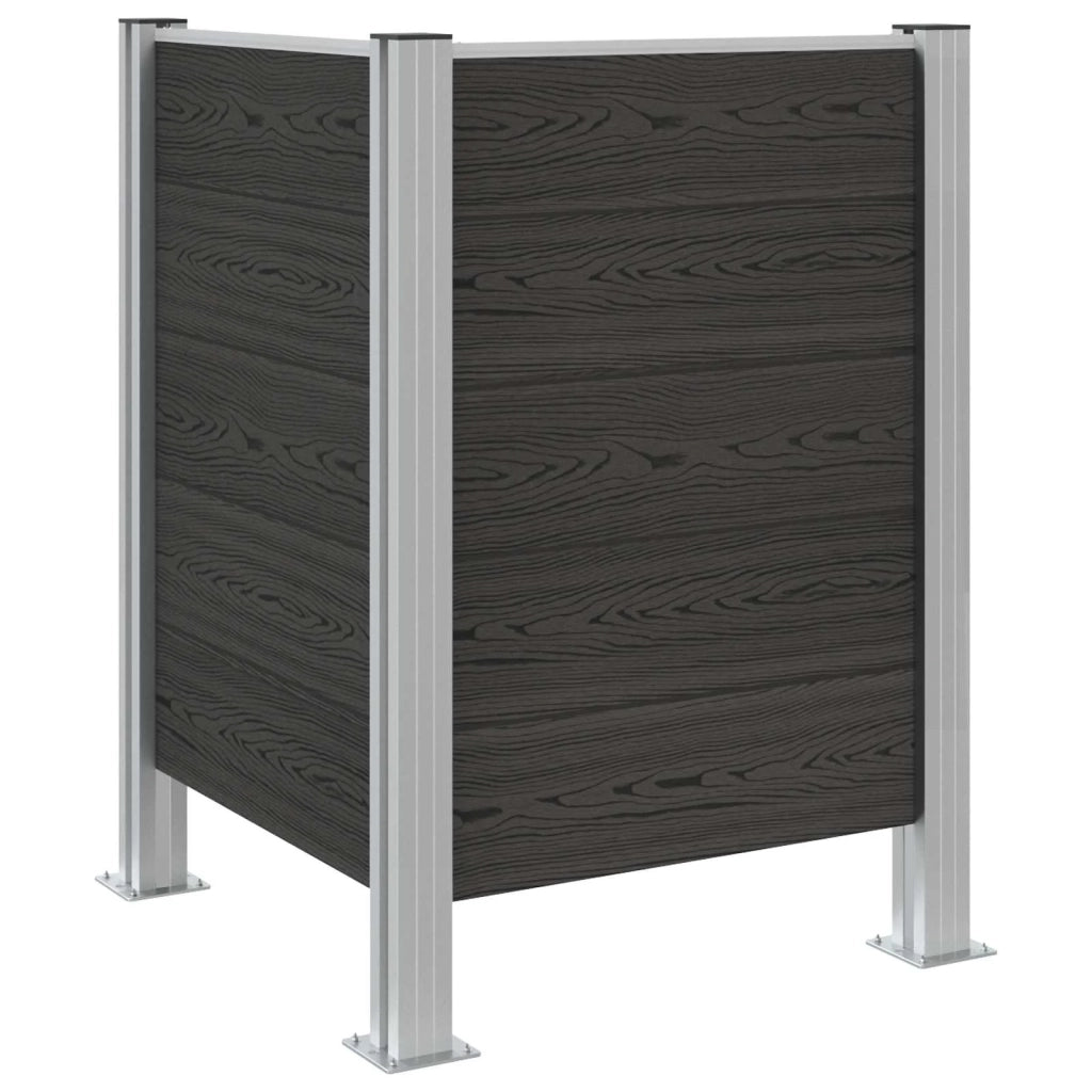Recinzione Contenitore per Rifiuti Grigio 85 x 85 x 115 cm 42039184