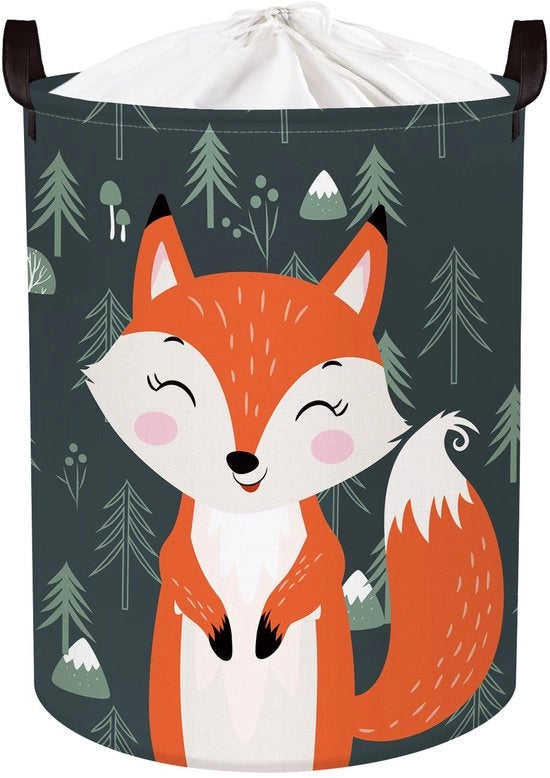 Casa Forestale con Animali di Caccia per Bambini, 63L, 40x50 cm, con Coperchio per Decorazione della Camera dei Bambini