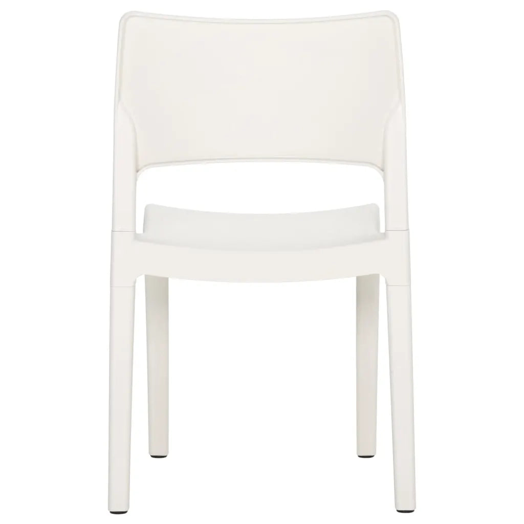 Sedie da Giardino 2 pz in Polipropilene Bianco 317726