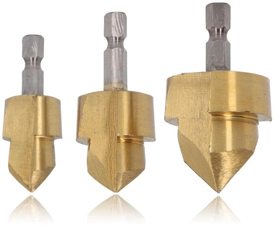 Expansione 1/4 Pollici Zeskantata Perforatrice per Tubi PPR 3 Pezzi Set di Opener Expander per Chiave Elettrica - Per Tecnica - Adatto per Tubi PPR.