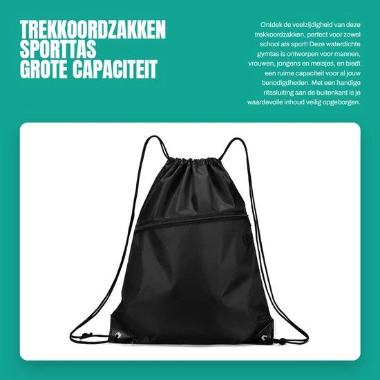 Zak da Sport con Grande Capacità - Impermeabile - Ripiegabile - Borsa Sportiva per Bambini - Borsa per Scuola/Sport