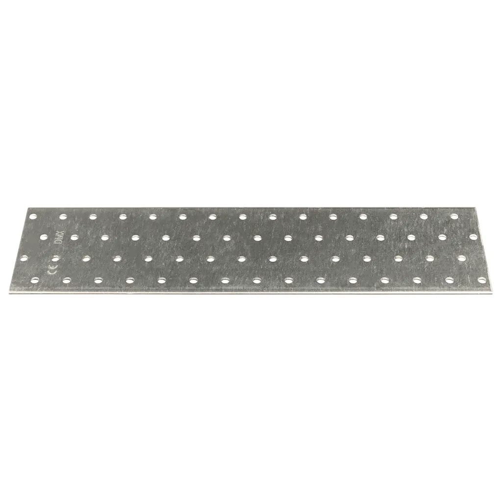 Piastre Forate 20 pz 2 mm 300x80 mm Acciaio Zincato 155542