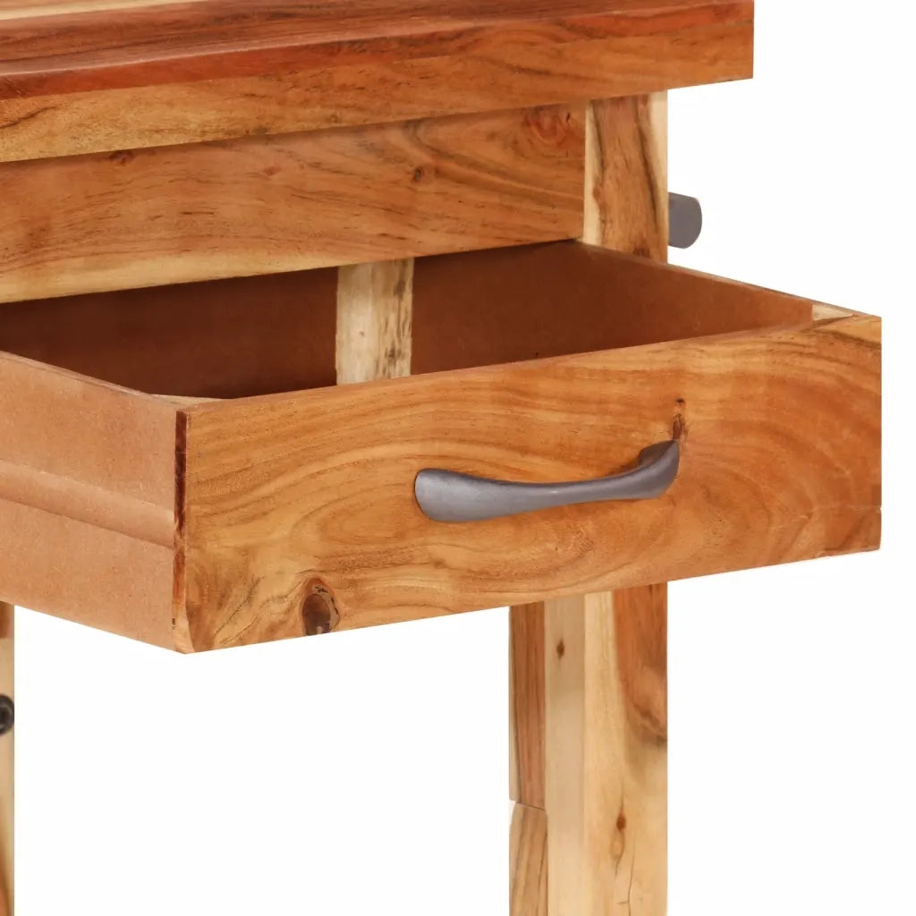 Carrello da Cucina 55x55x89 cm in Legno Massello di Acacia 355013