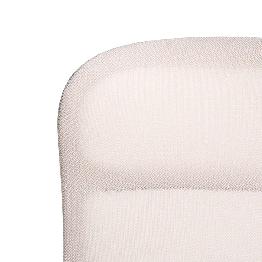 Sedia da ufficio girevole con altezza regolabile inclinabile rivestimento in tessuto beige