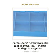 Scatola di archiviazione trasparente con coperchio - 8 contenitori - Robusta e duratura - Leggera - per orologi e accessori