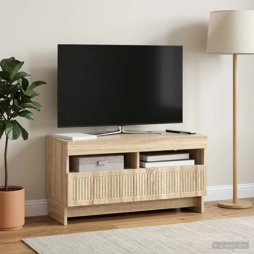 Mobile TV LED Rovere Sonoma Legno ingegnerizzato 896117