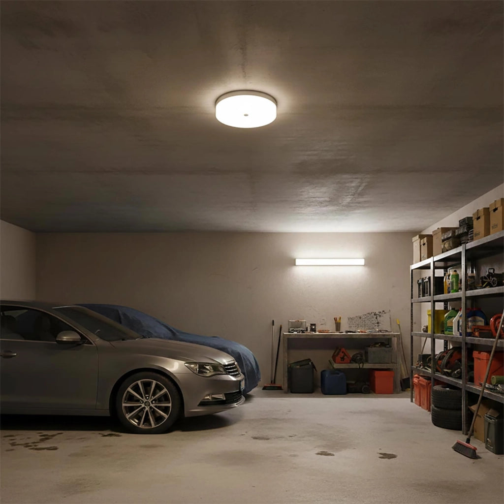 Plafoniera Tonda LED 18W CCT 3 Temperature IP40 Lampada Bianca Circolare Moderna Luce Soffitto Parete Bagno Ufficio 23cm