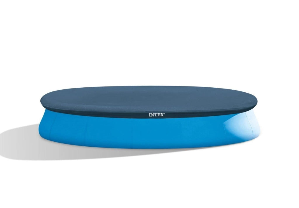 Intex 28023 Telo Copripiscina Easy Set Rotondo Diametro 457 cm PVC con Fori di Drenaggio colore Blu