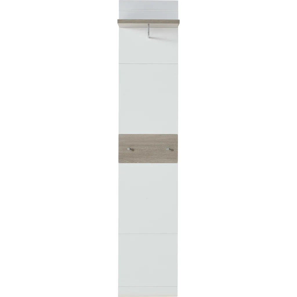 Germania Appendiabiti Malou 39x29,9x19,46 cm Bianco e Rovere Nelson 426457