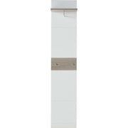 Germania Appendiabiti Malou 39x29,9x19,46 cm Bianco e Rovere Nelson 426457