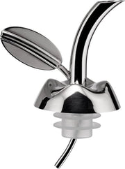 Spout per bottiglia di olio in acciaio inossidabile lucido - 3,2 x 10 x 15 cm