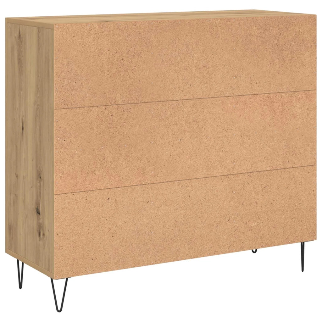 Credenza Rovere artigianale 90 x 32,5 x 80 cm Legno multistrato 879583