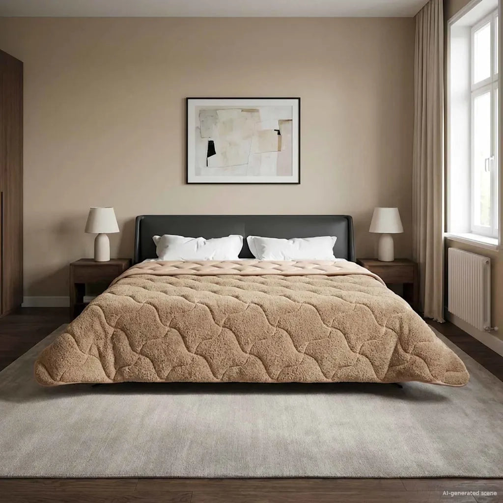 Duvet Invernale Talpa 200 x 200 cm Microfibra e Fleece Teddy 42026352
