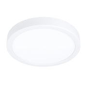 Plafoniera Esterno Contemp Argolis 2 Acciaio Bianco Policarbonato Led D28,5Cm