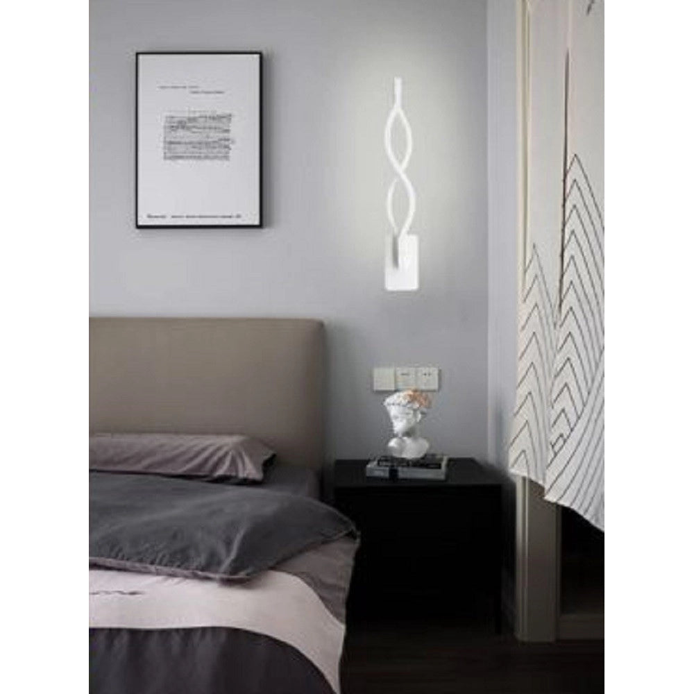 Trade Shop - Applique Led Da Parete 9watt Luce Fredda 6500k Calda 3000k Naturale 4000k E16 - -bianco Freddo      -
