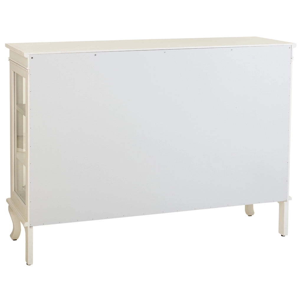 Credenza in legno bianco 142,5x40,5x101,5h