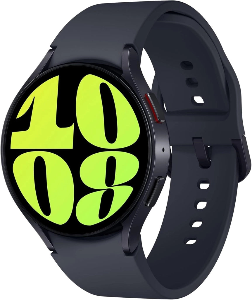 Samsung Galaxy Watch6 44mm, Smartwatch Analisi del Sonno, Monitoraggio Benessere, Batteria a lunga durata, Bluetooth, Ghiera Touch in Alluminio, Graphite (Ricondizionato)