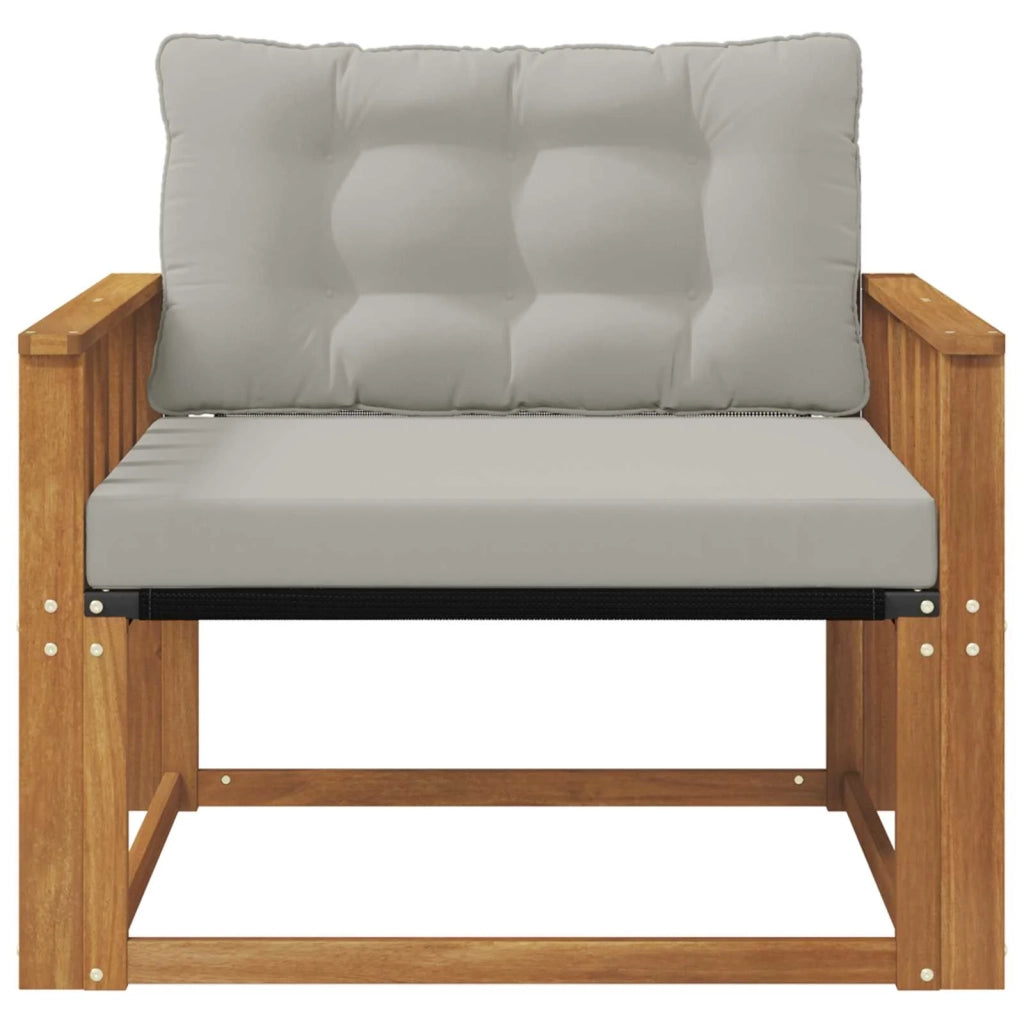 Set di divani da esterno-Sofa da giardino Legno di Acacia Massello e Textilene 842114