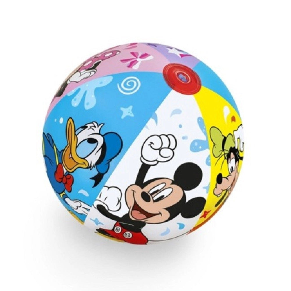 Trade Shop - Pallone Gonfiabile Mickey Mouse Topolino 51 Cm Palla Bambini Mare Piscina 91098 -