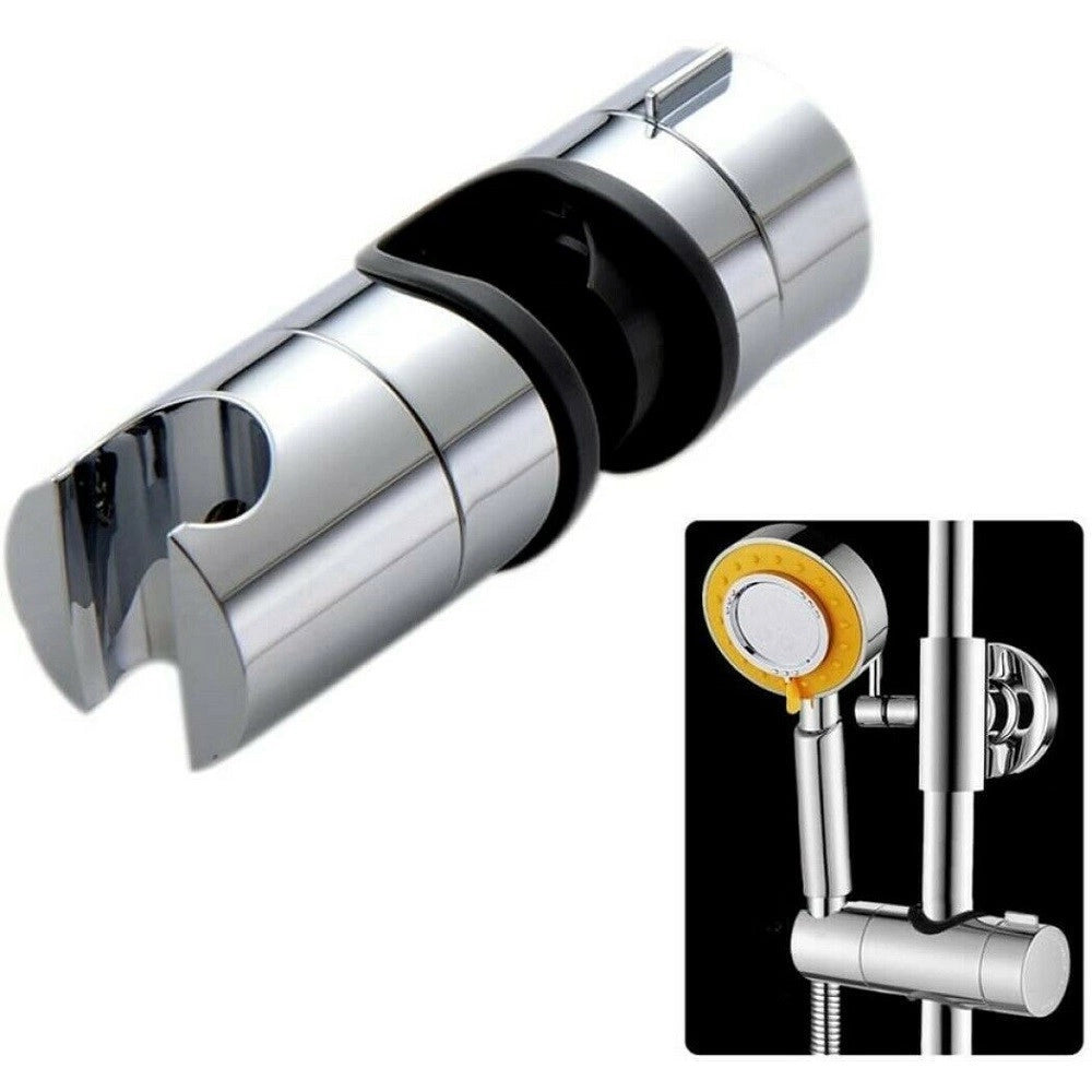 Trade Shop - Supporto Doccetta Scorrevole Per Asta Saliscendi Diametro Da 18 A 25 Mm 59419 -