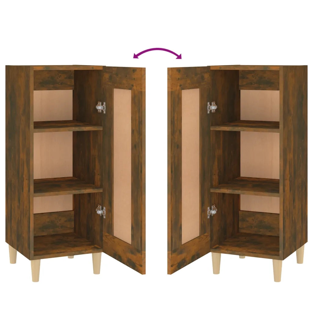 Credenza Rovere Fumo 34,5x34x90 cm in Legno Multistrato cod mxl 28084