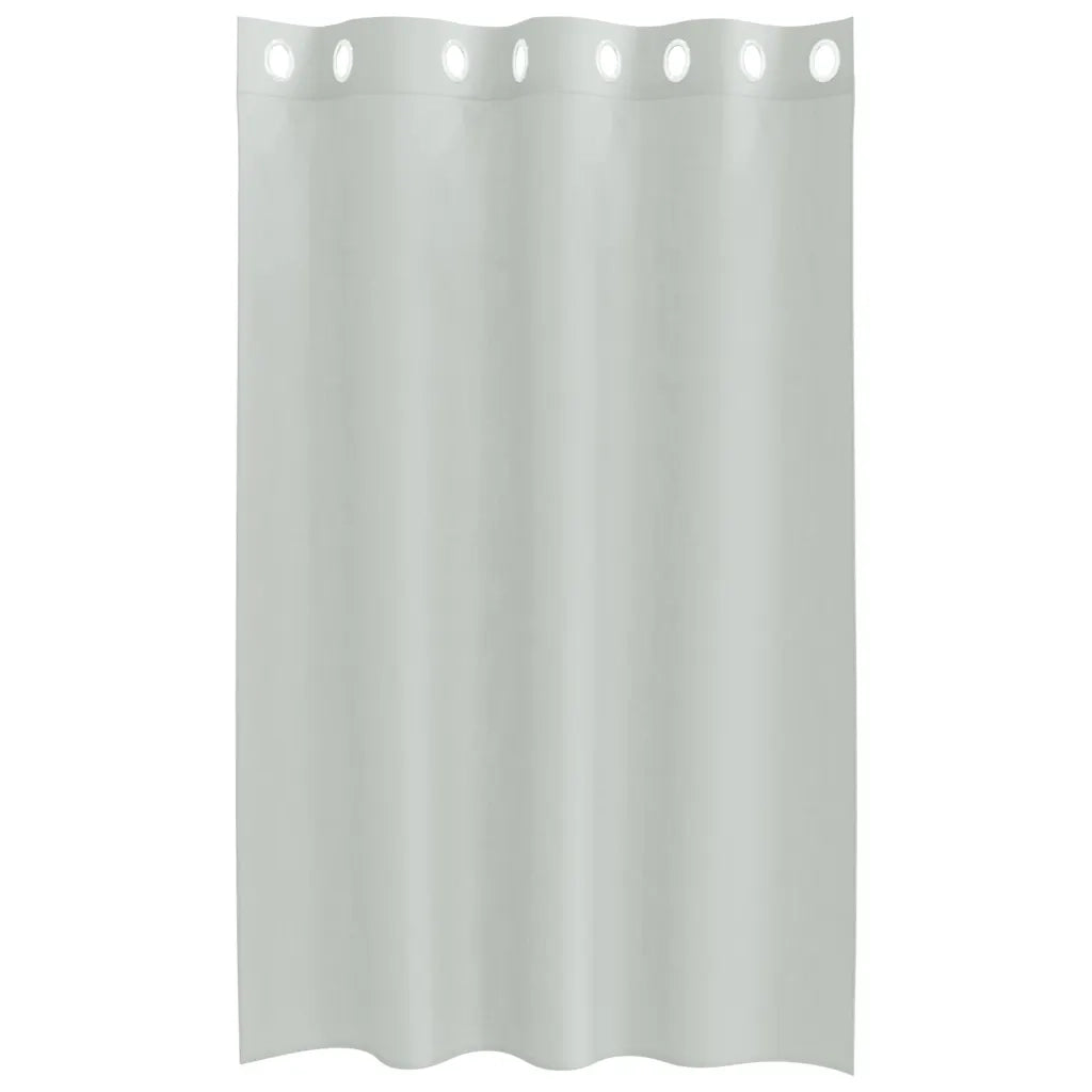 Tende in Voile con Occhielli 2 pz Grigio Chiaro 140x175 cm 4102108