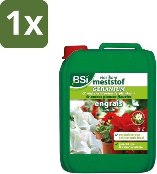 Meststof Geranio - Rilascio Fiori e Crescita Intensa - 5 L - 1 pezzo