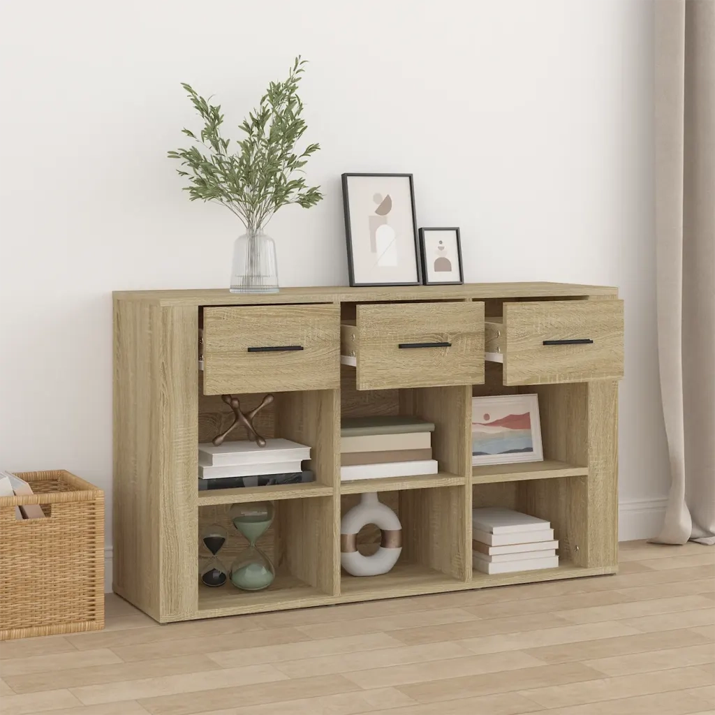 Credenza-Buffet-Armadio da cucina Rovere Sonoma 100x30x59,5 cm in Legno Multistrato
