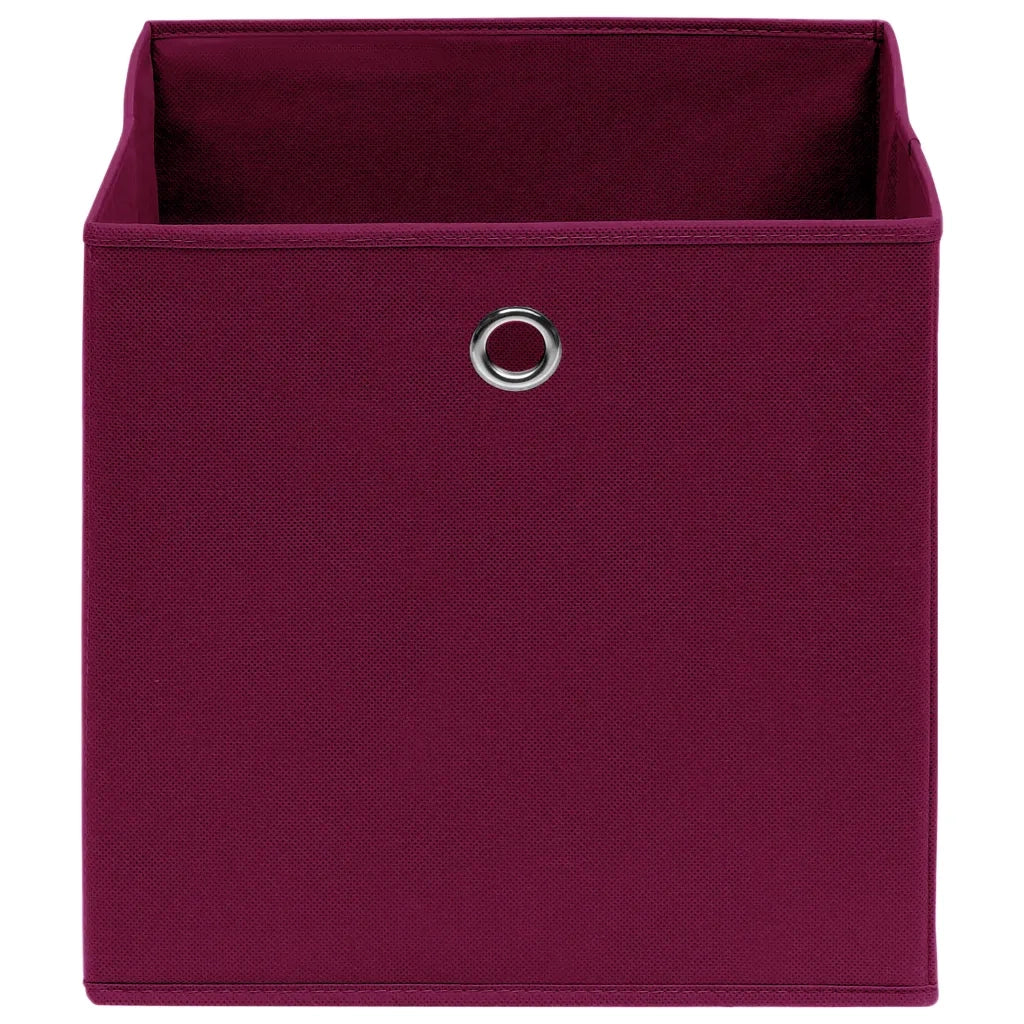 Scatole 10 pz Rosso Scuro 32x32x32 cm in Tessuto cod mxl 41161