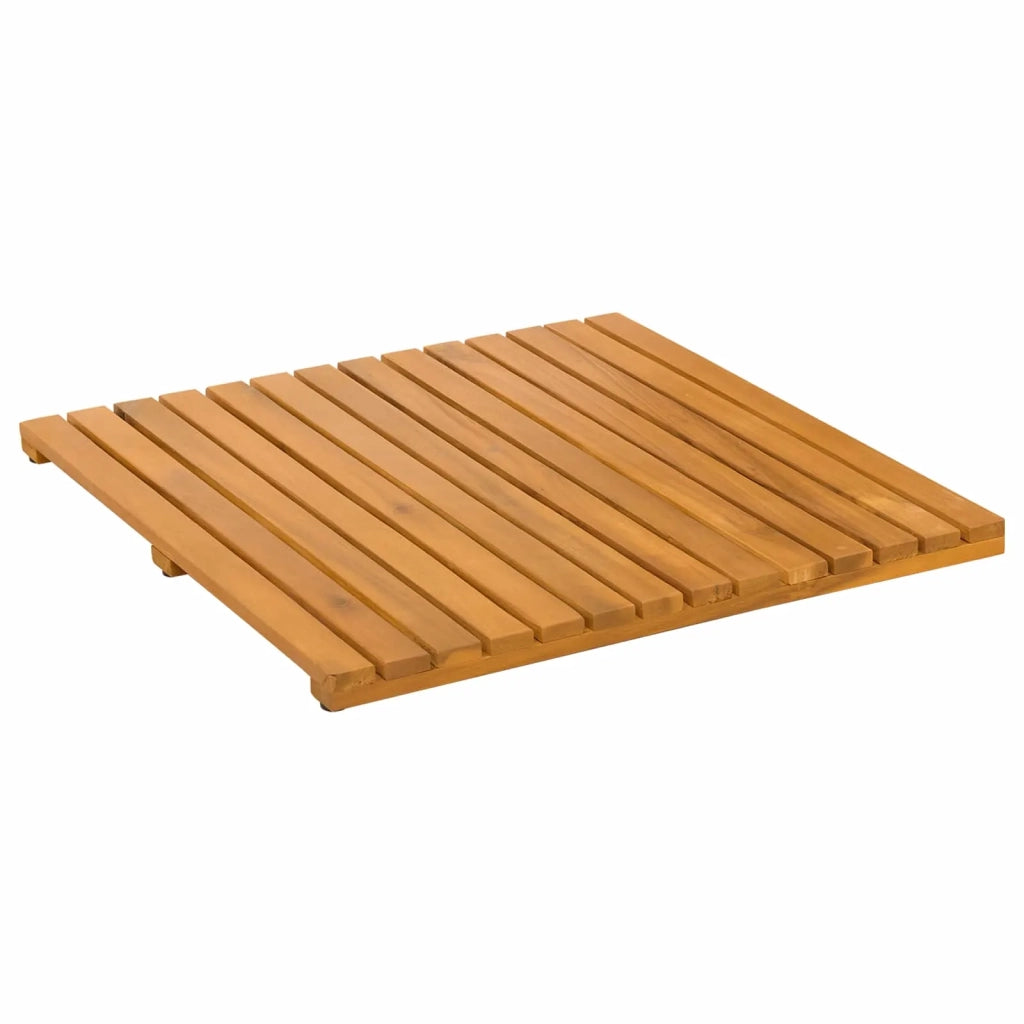 Tappeto da bagno Tinta unita Marrone 50 x 50 cm legno 42025255