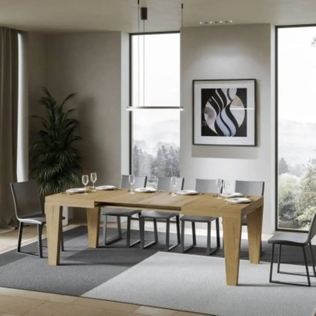 Tavolo allungabile 130/234x90 cm Spimbo colore quercia natura