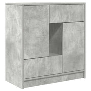 Credenza | Madia | Buffet da pranzo | Armadio da pranzo con Cassetti e Ante Grigio Cemento 70,5x34x74,5 cm