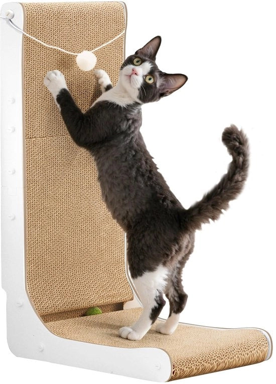 Krabbaplanca per gatto L 68 cm con pallina, krabbaplanca verticale per gatto, krabbaplanca per gatto durevole, giocattolo per gatto per protezione dei mobili e dei divani, grande