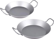 Set di Due Pannetti in Acciaio con Maniglie per Cucina Tradizionale