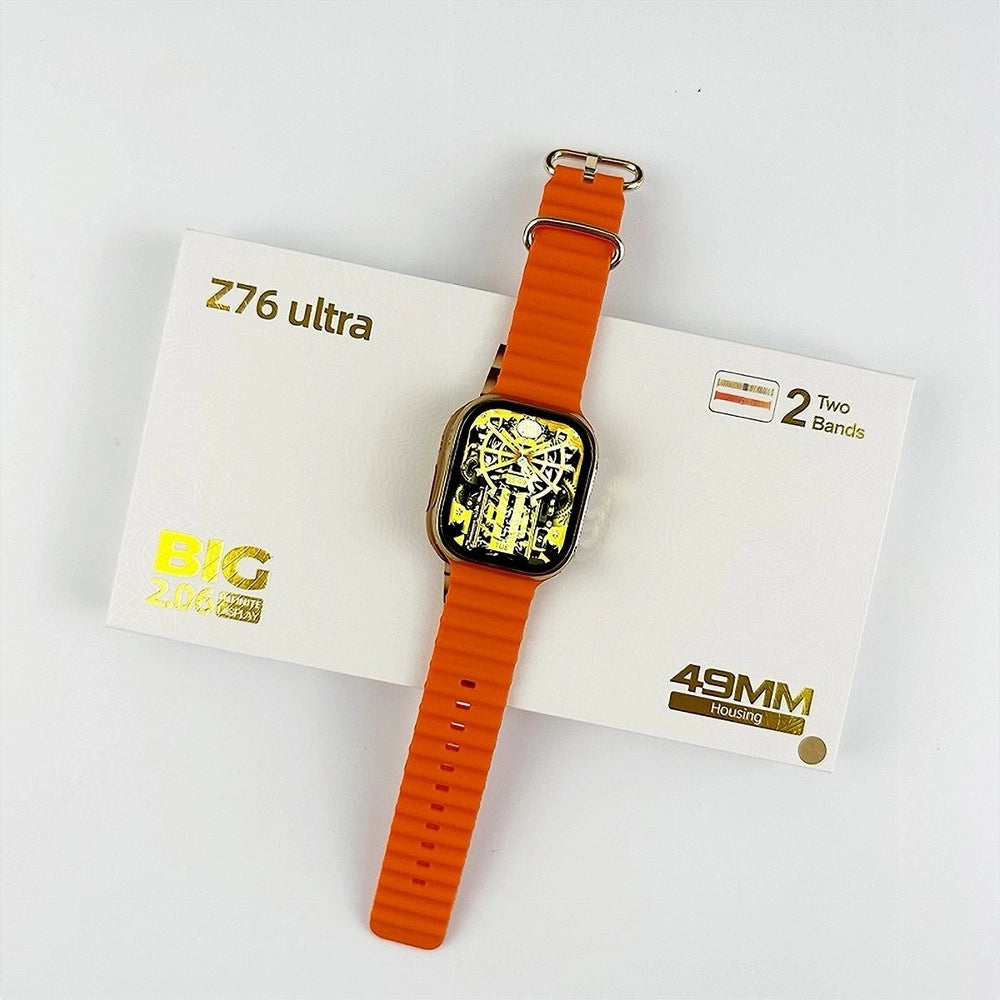 Trade Shop - Smartwatch Orologio Intelligente 49mm Luxury Gold Watch Bt5.0 Wireless Z76 Ultra -