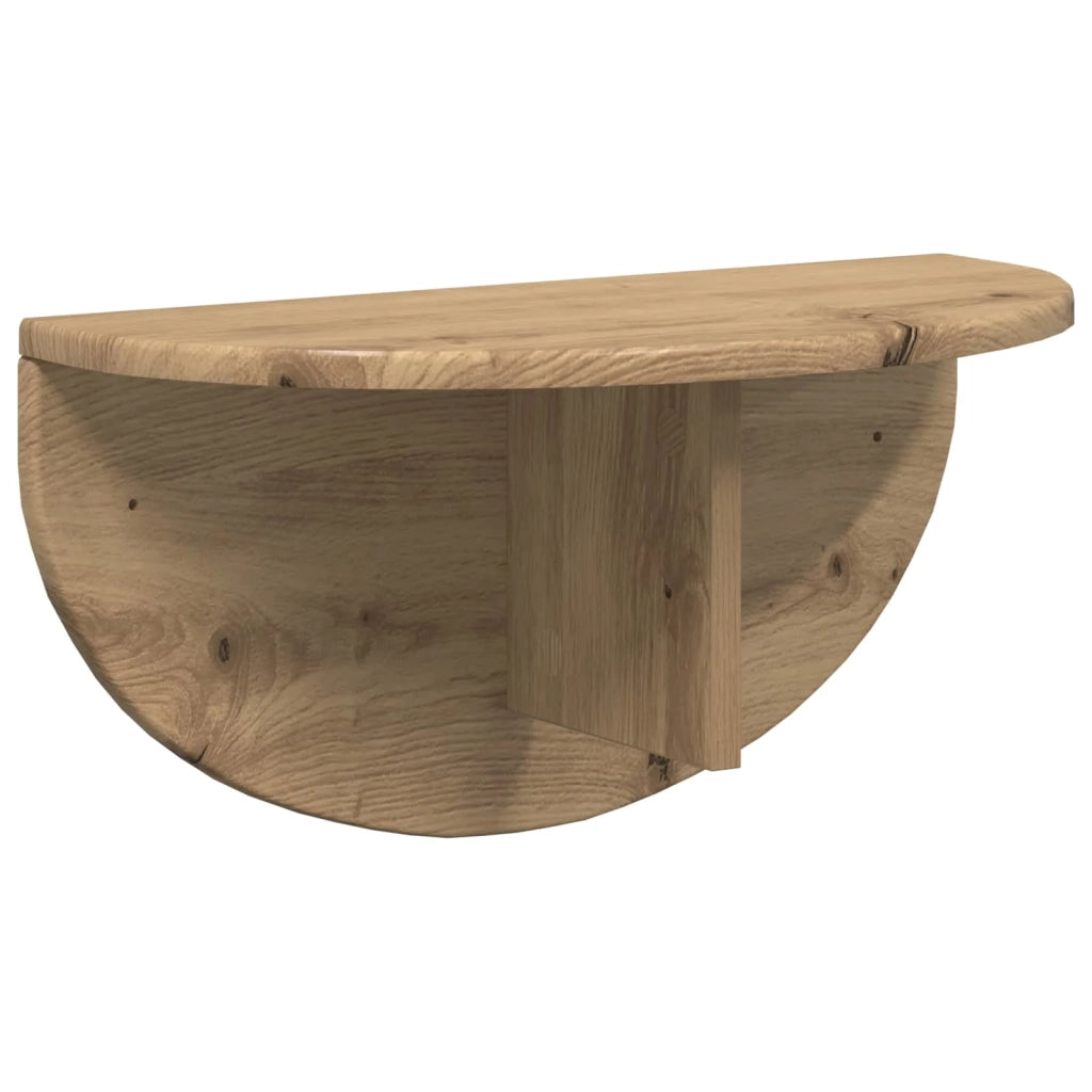 Scaffale da parete Rovere artigianale 48 x 24 x 24 cm