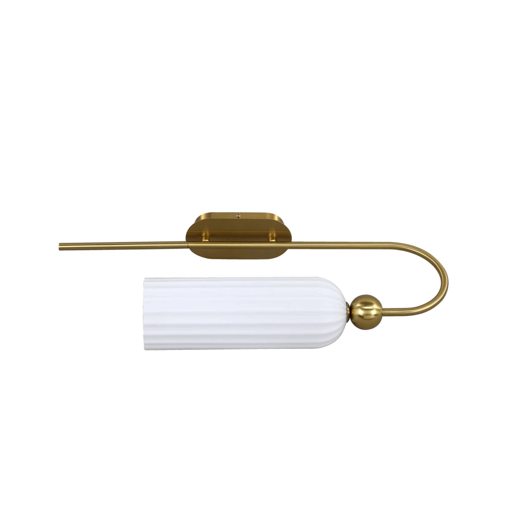 Applique da parete glamour Piega oro/bianco 1xE14 Light Prestige