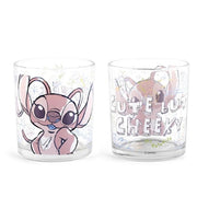 Bicchiere stitch&angel in vetro decorato cl 25 - Angel