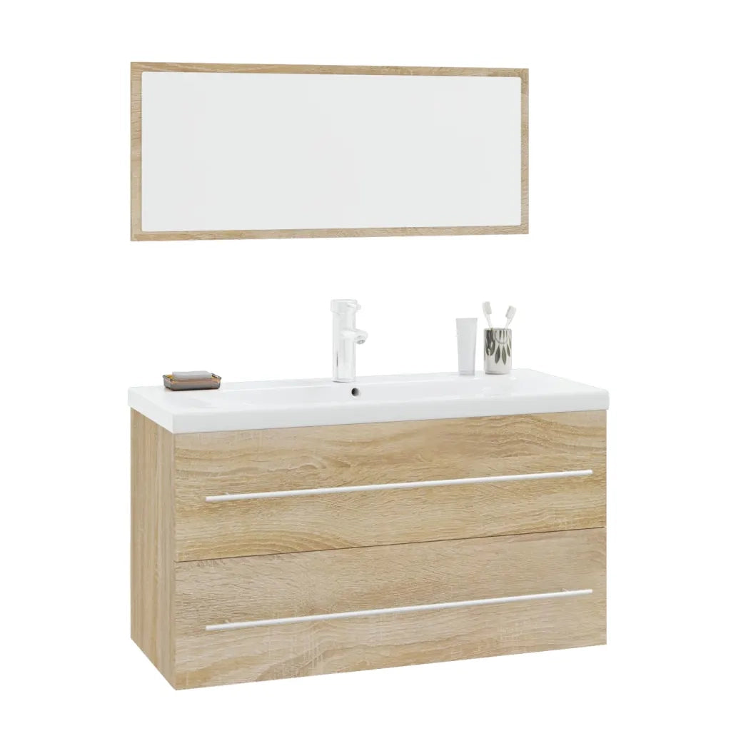 Set Mobili da Bagno 3 pz Rovere Sonoma cod mxl 68965