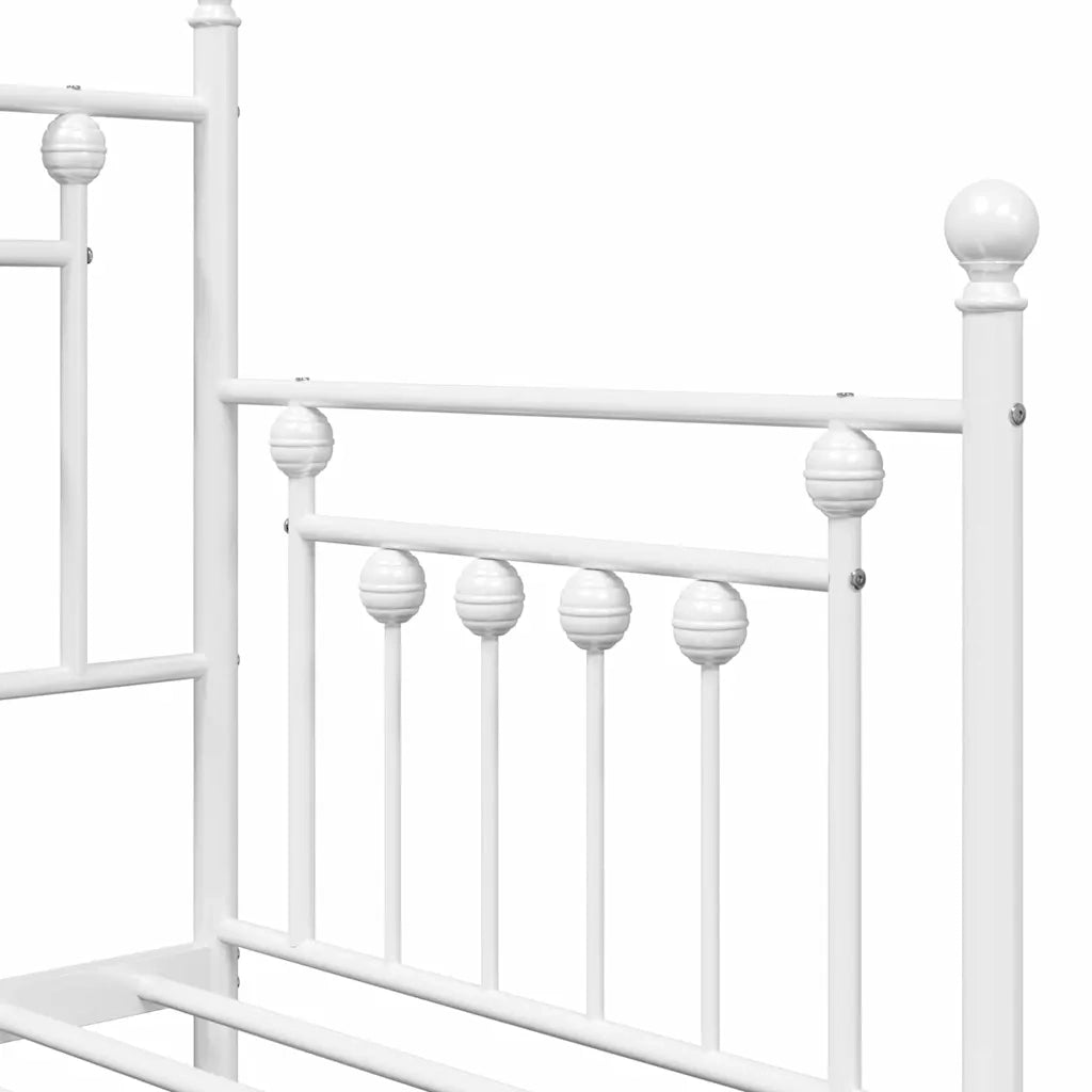 Struttura per letto di giorno Bianco 80 x 200 cm Acciaio 42002671