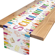 Decorazione per tavola iscrizione scuola, decorazione per tavola di benvenuto scuola decorazione per tavola per bambino scuola inizio scuola introduzione decorazione per tavola per festa di inizio scuola 180 x 35 cm