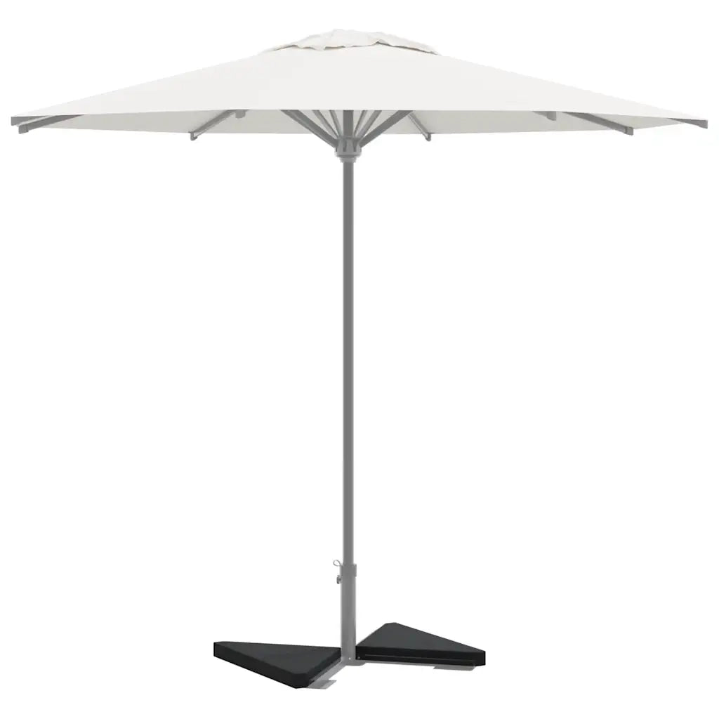Piastre per Parasole 2 pz in Granito Triangolare 14 kg Nero 4100003