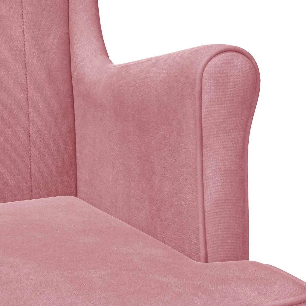 Poltrona | Sedia Relax Rosa Velluto