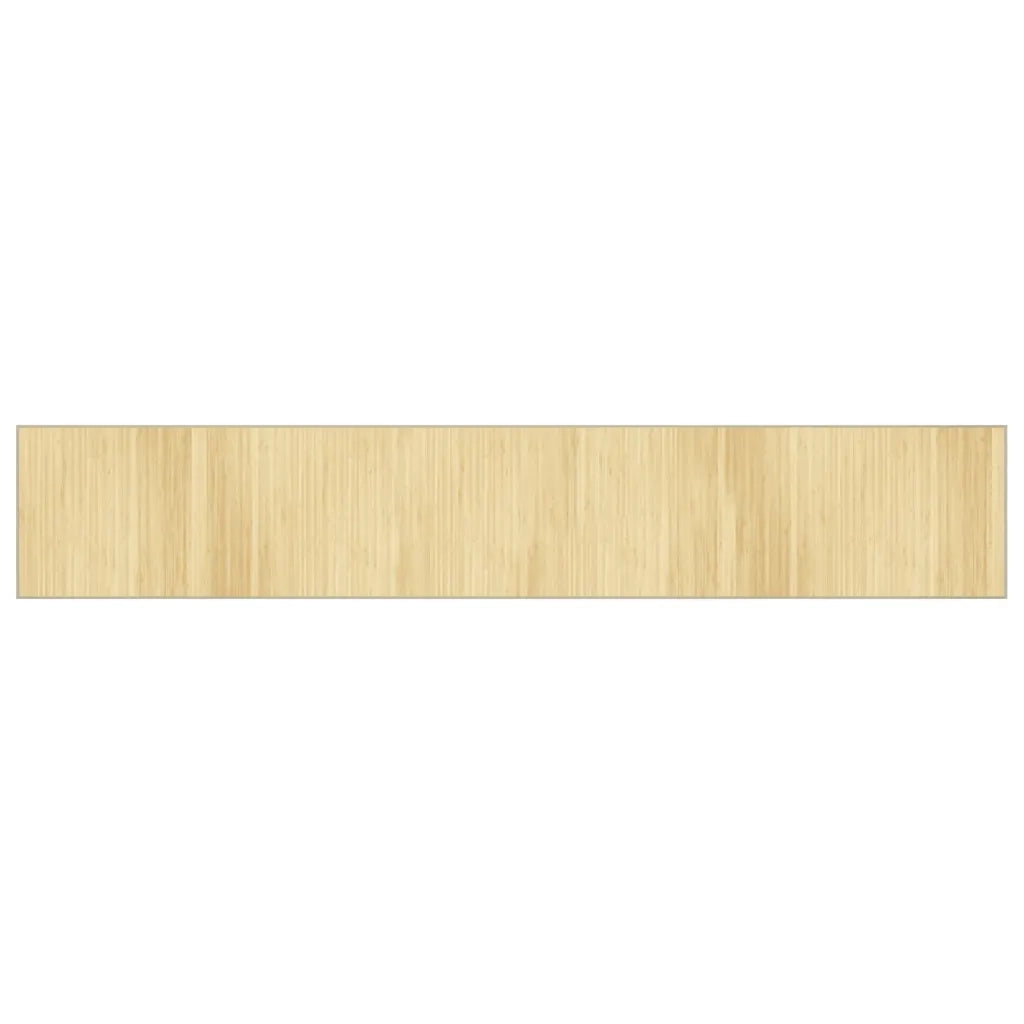 Tappeto Rettangolare Natura Chiaro 70x400 cm in Bambù 376885