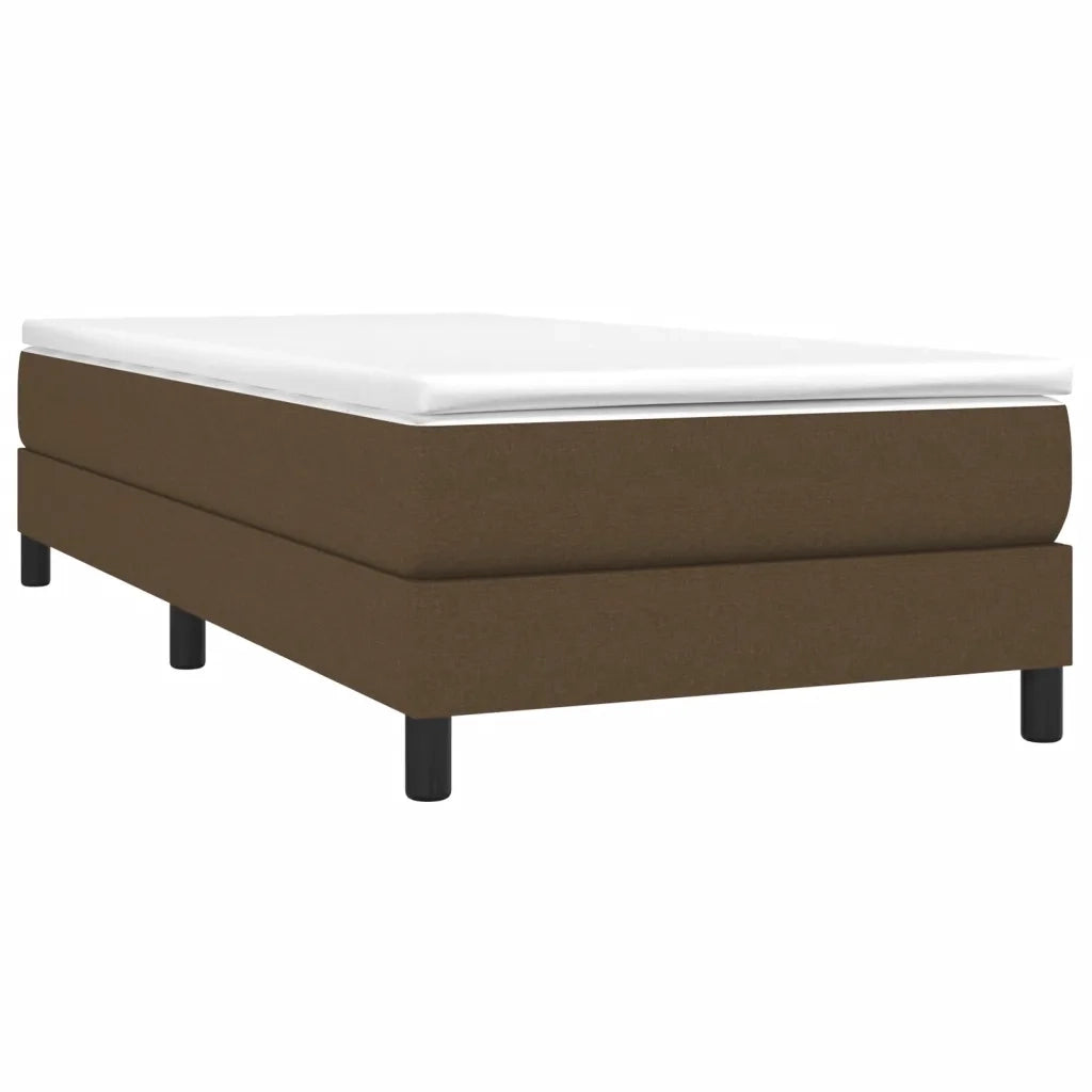 Struttura Letto a Rete a Molle Marrone Scuro 80x200 cm Tessuto 3120471